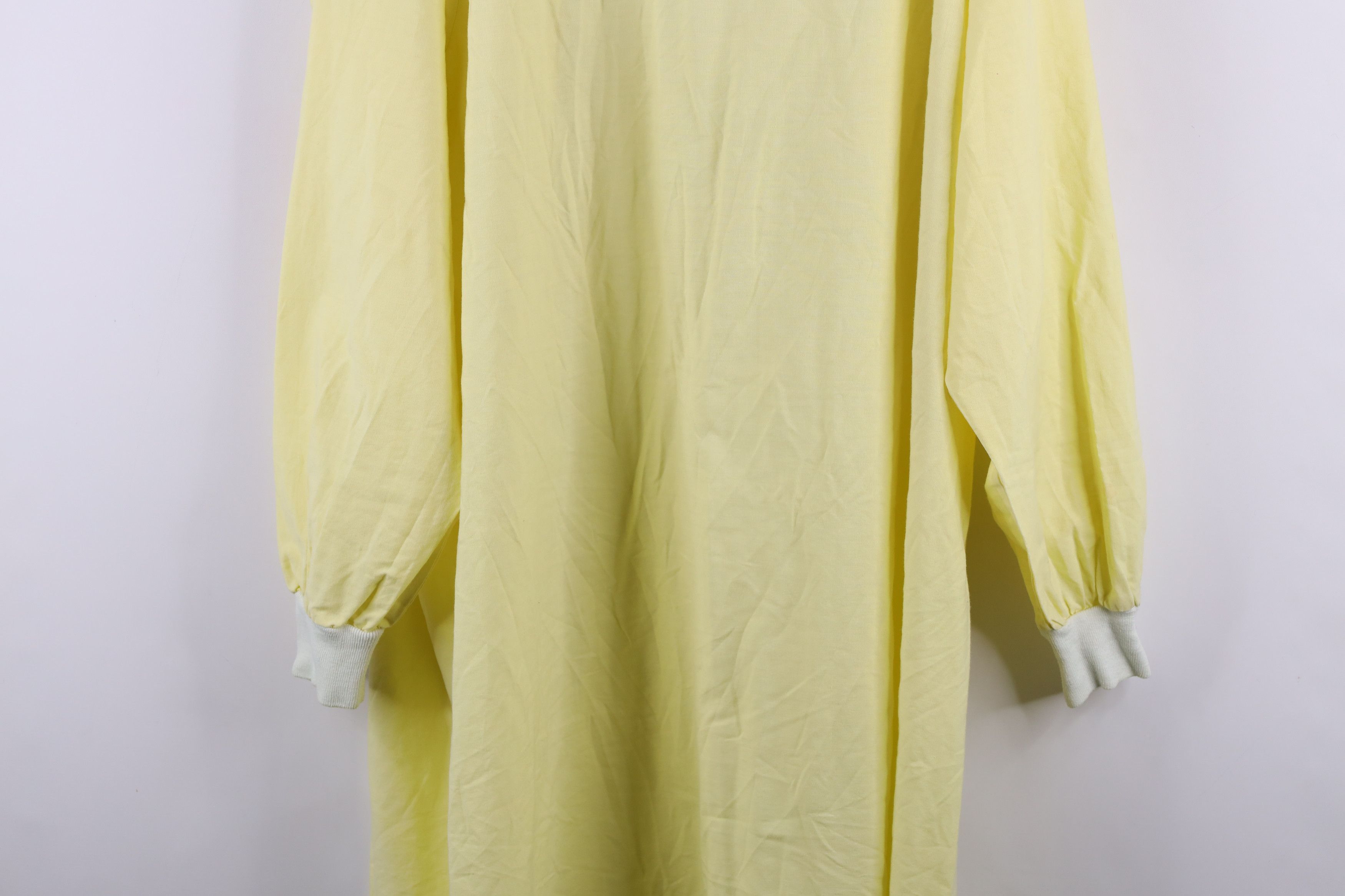 Vintage Vintage 60s Long Sleeve Hospital Scrubs Tie Smock Yellow USA Size US L / EU 52-54 / 3 - 3 Thumbnail