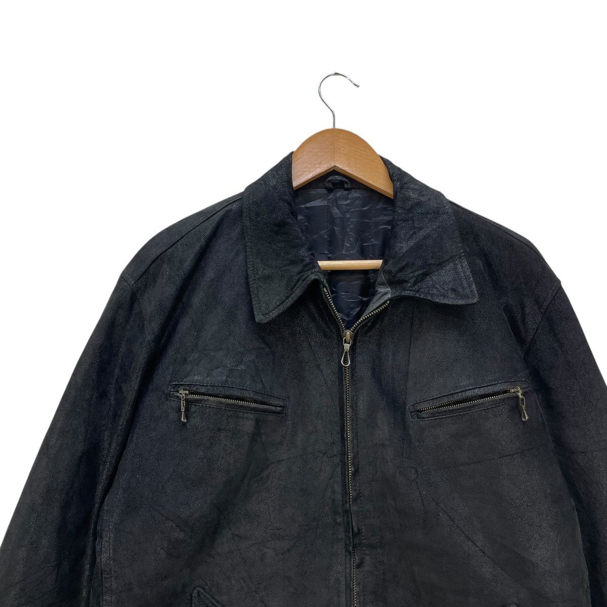 Japanese Brand 💥Vintage Junmen Leather Jacket Size US M / EU 48-50 / 2 - 4 Thumbnail