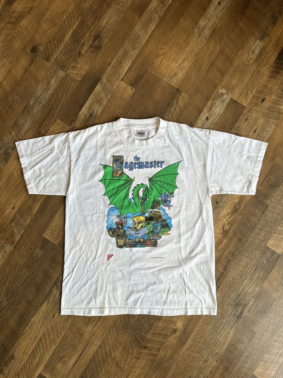 Vintage 1994 The Pagemaster Single Stitch T-Shirt Size US L / EU 52-54 / 3 - 10 Thumbnail