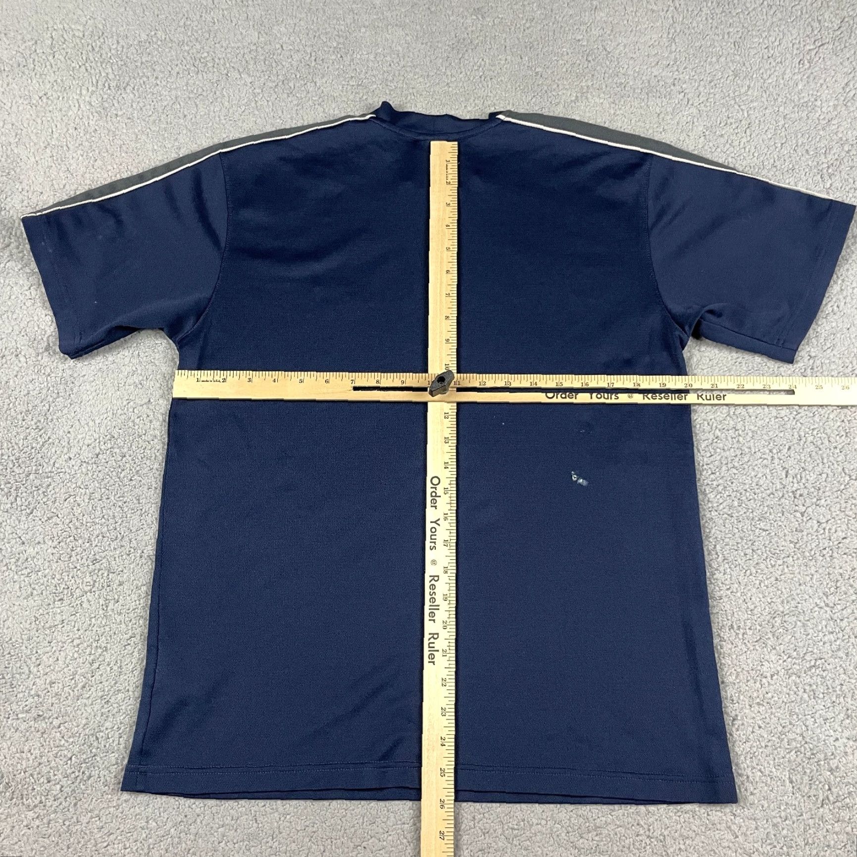 Nike Nike Tshirt Mens Large Jersey Blue Gray Air Adult Nike Tee Swoosh L Retro Shirt Men Short Sleeve Crew Neck Logo Jersey Size US L / EU 52-54 / 3 - 7 Thumbnail