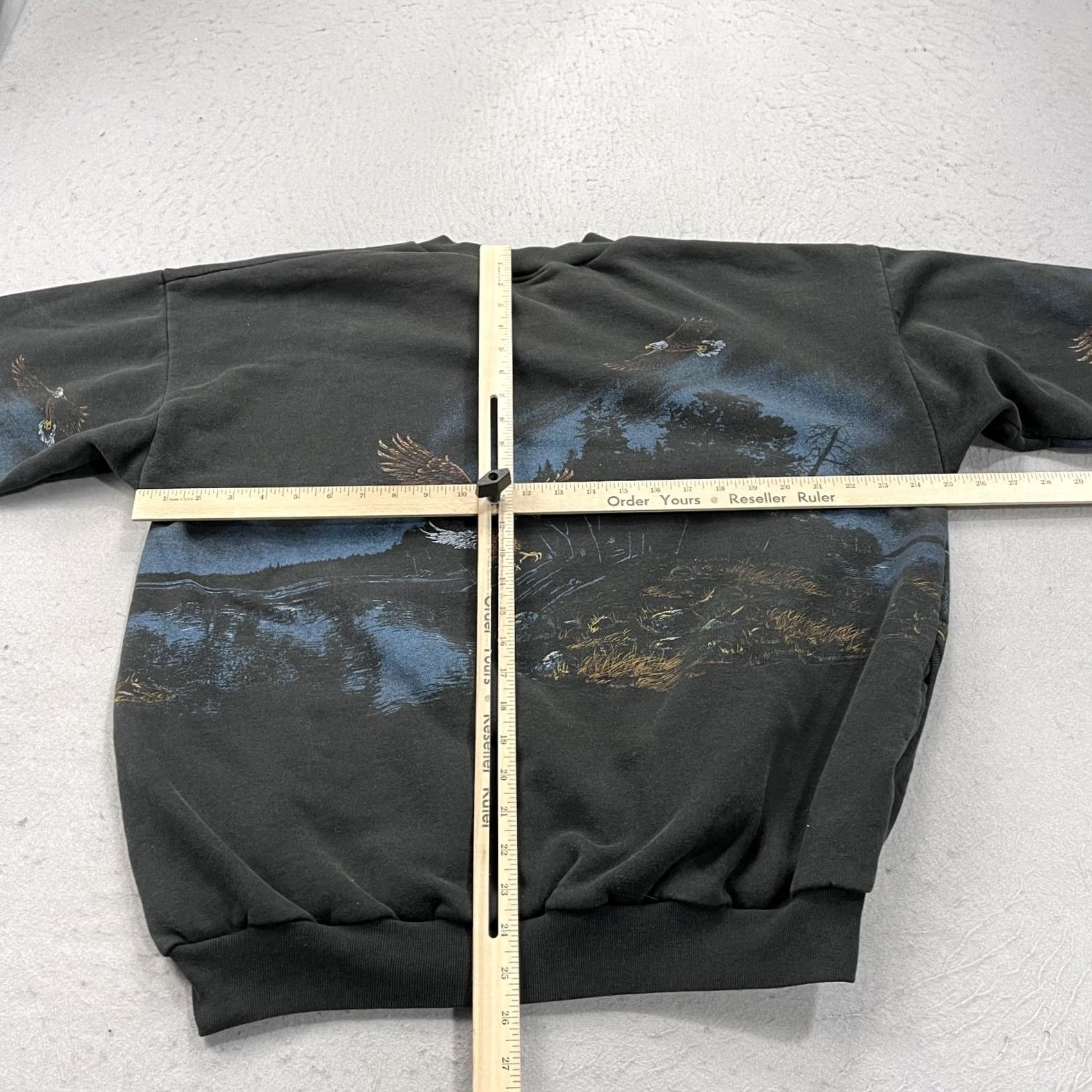 Vintage VINTAGE Art Unlimited Sweatshirt Mens XL Eagle AOP Nature Wrap Around Fleece 90s Size US XL / EU 56 / 4 - 7 Thumbnail