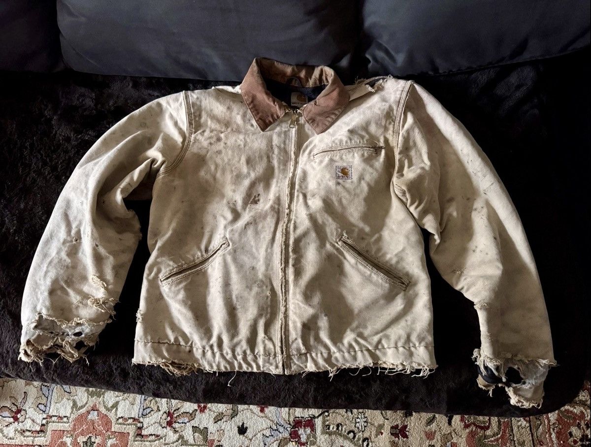 Carhartt Vintage Carhartt 125th Anniversary Jacket USA Distressed Size US L / EU 52-54 / 3 - 1 Thumbnail