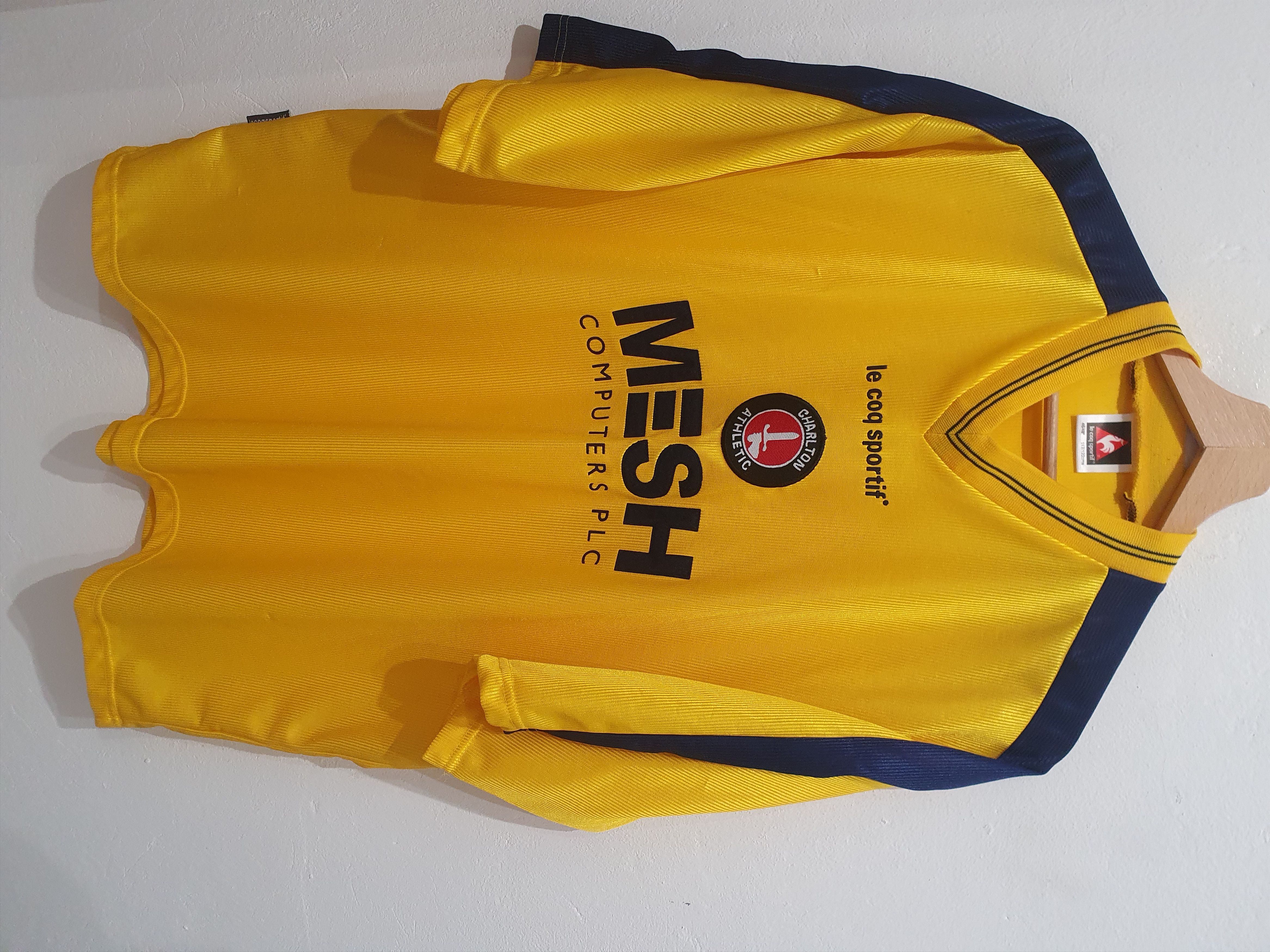 image of Jersey x Le Coq Sportif Charlton Athletic 2000 Le Coq Sportif Size XL Xxl Shirt in Yellow, Men's