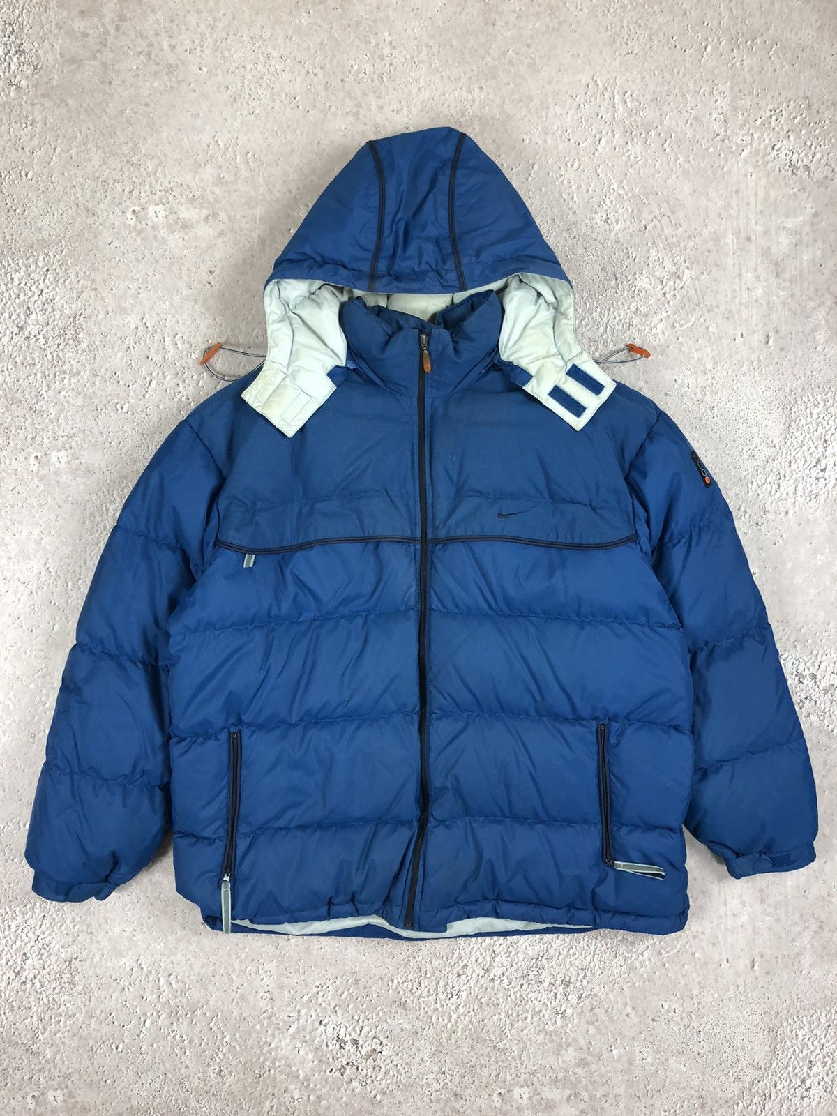 image of Nike Vintage Down Jacket Puffer in Blue, Men's (Size XL)