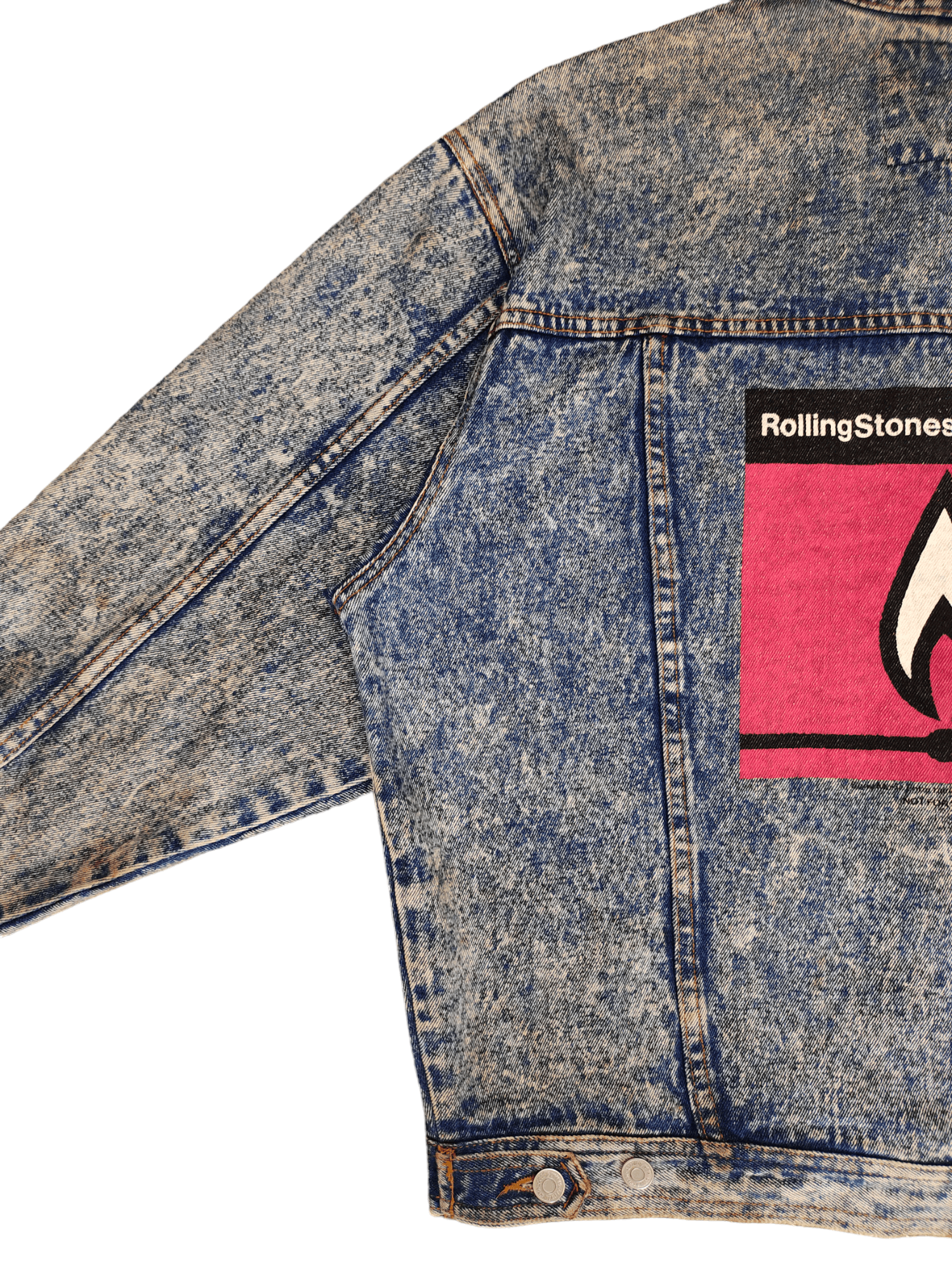 Vintage 90s Rolling Stone Flash Point 1991 By Easyrise Trucker Jacke Size US XL / EU 56 / 4 - 6 Thumbnail