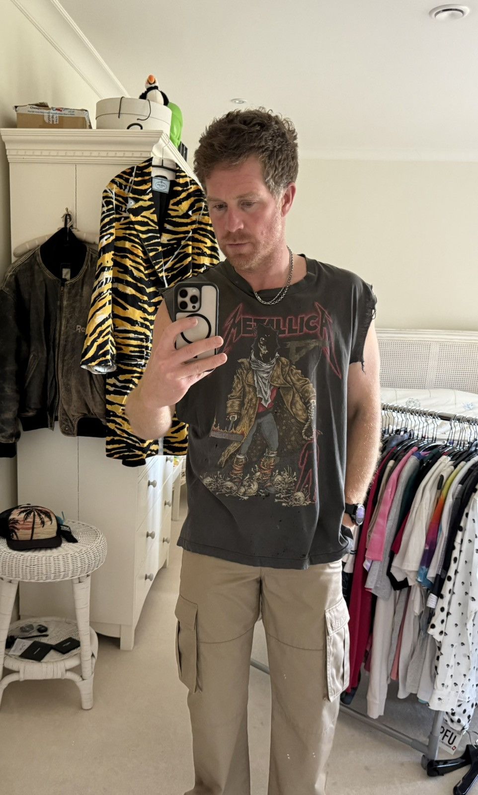 Vintage Metallica The Unforgiven Pushead sleeveless tank cut off 92 Size US XL / EU 56 / 4 - 2 Thumbnail