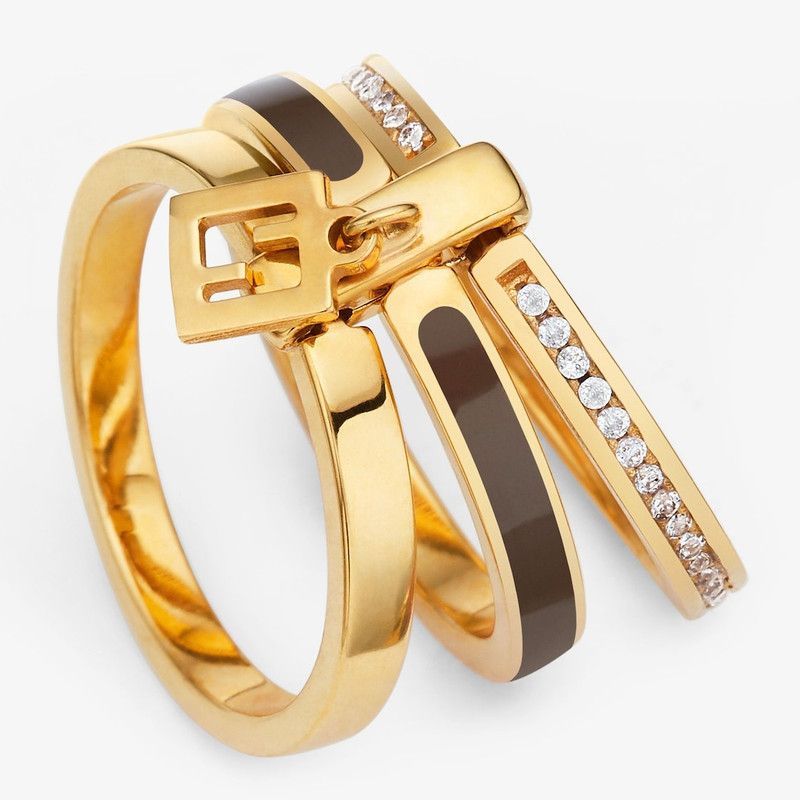 Fendi o1loc1c1225 Size: OS/Forever Ring in Golden Size ONE SIZE - 2 Thumbnail