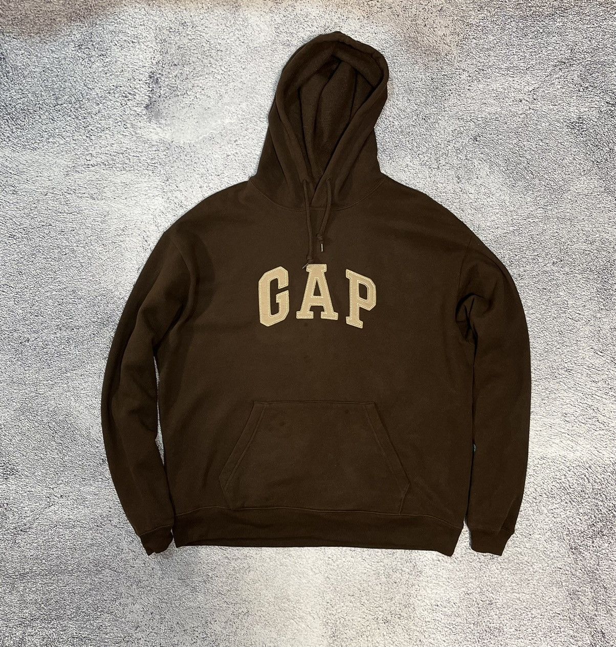 Gap Gap Mens Hoodie Jacket Brown Boogie Logo Baggy Size L Size US L / EU 52-54 / 3 - 1 Thumbnail