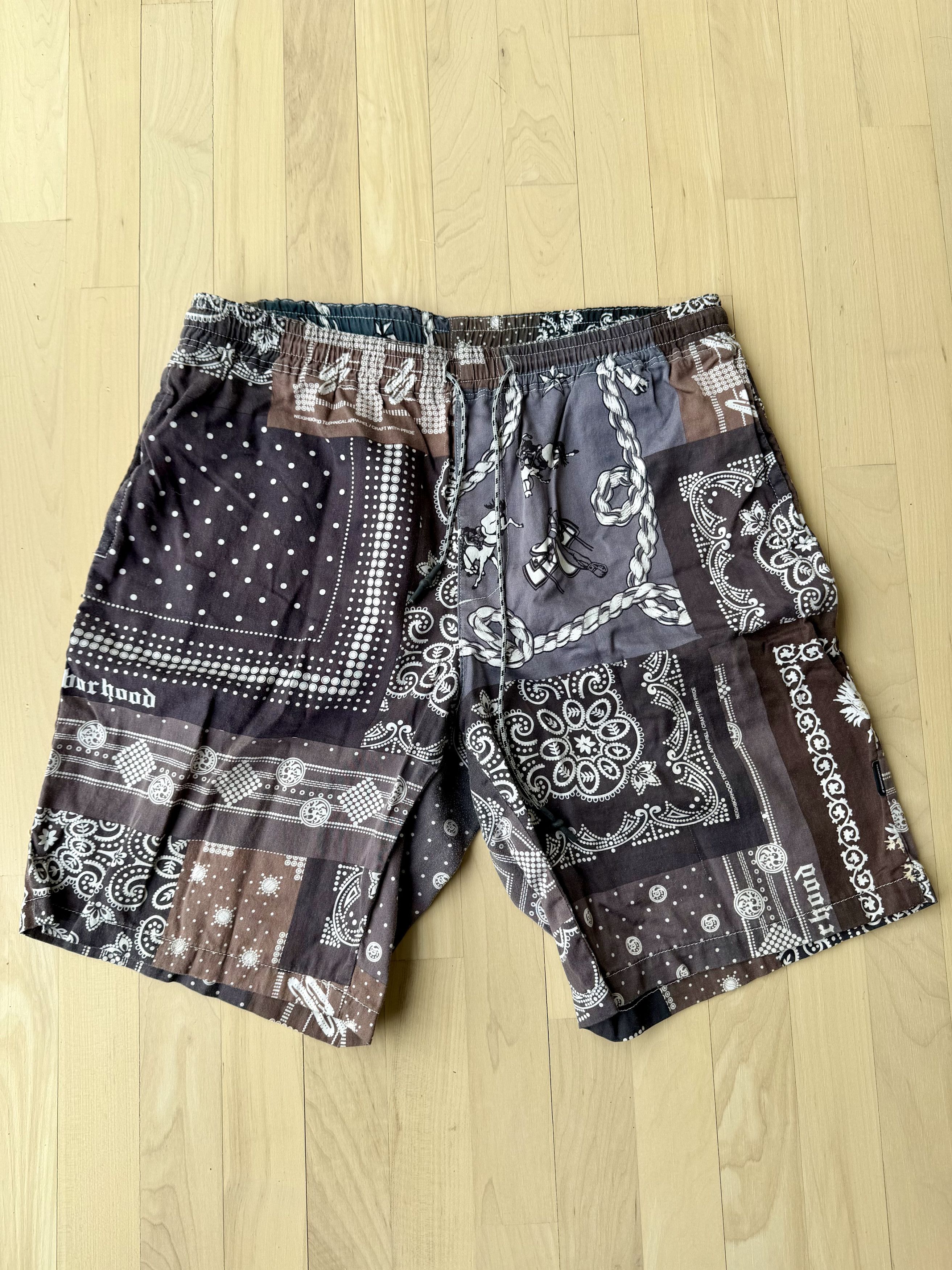 Neighborhood NEIGHBORHOOD C-ST Bandana Shorts Size US 34 / EU 50 - 1 Thumbnail