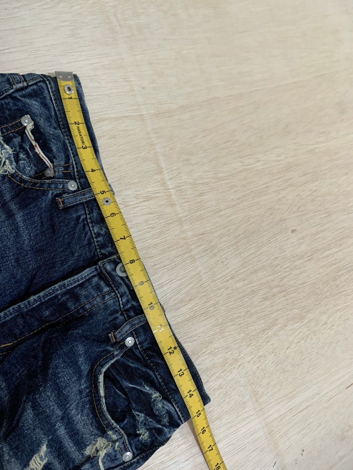 If Six Was Nine × Japanese Brand Distressed Denim Goa Genuine Vintage Denim Jeans Size US 30 / EU 46 - 13 Thumbnail
