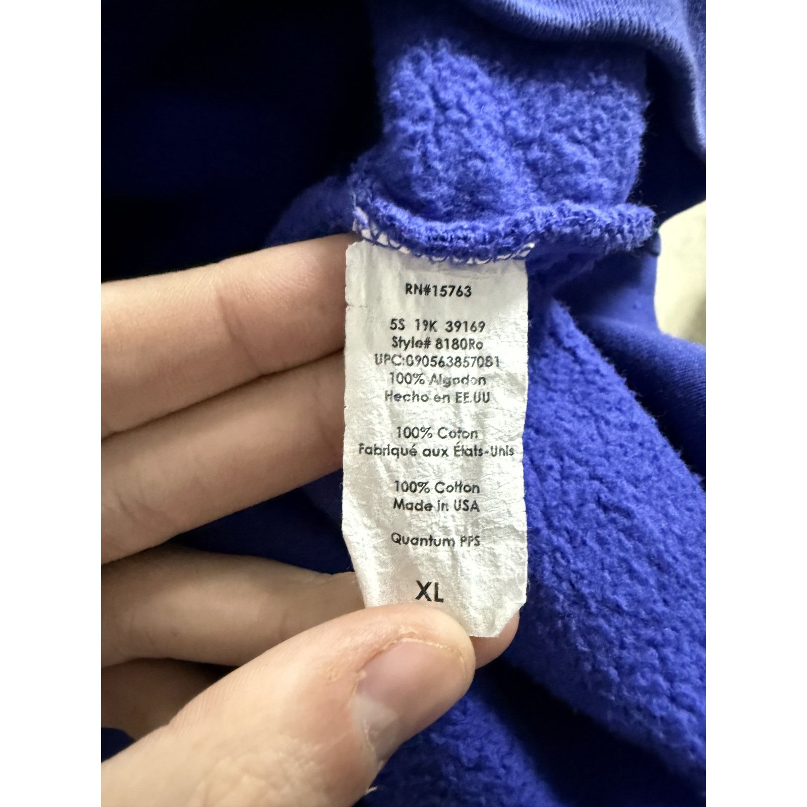 Vlone VLONE Juice Wrld Hoodie Blue Orange Used XL Size US XL / EU 56 / 4 - 5 Thumbnail