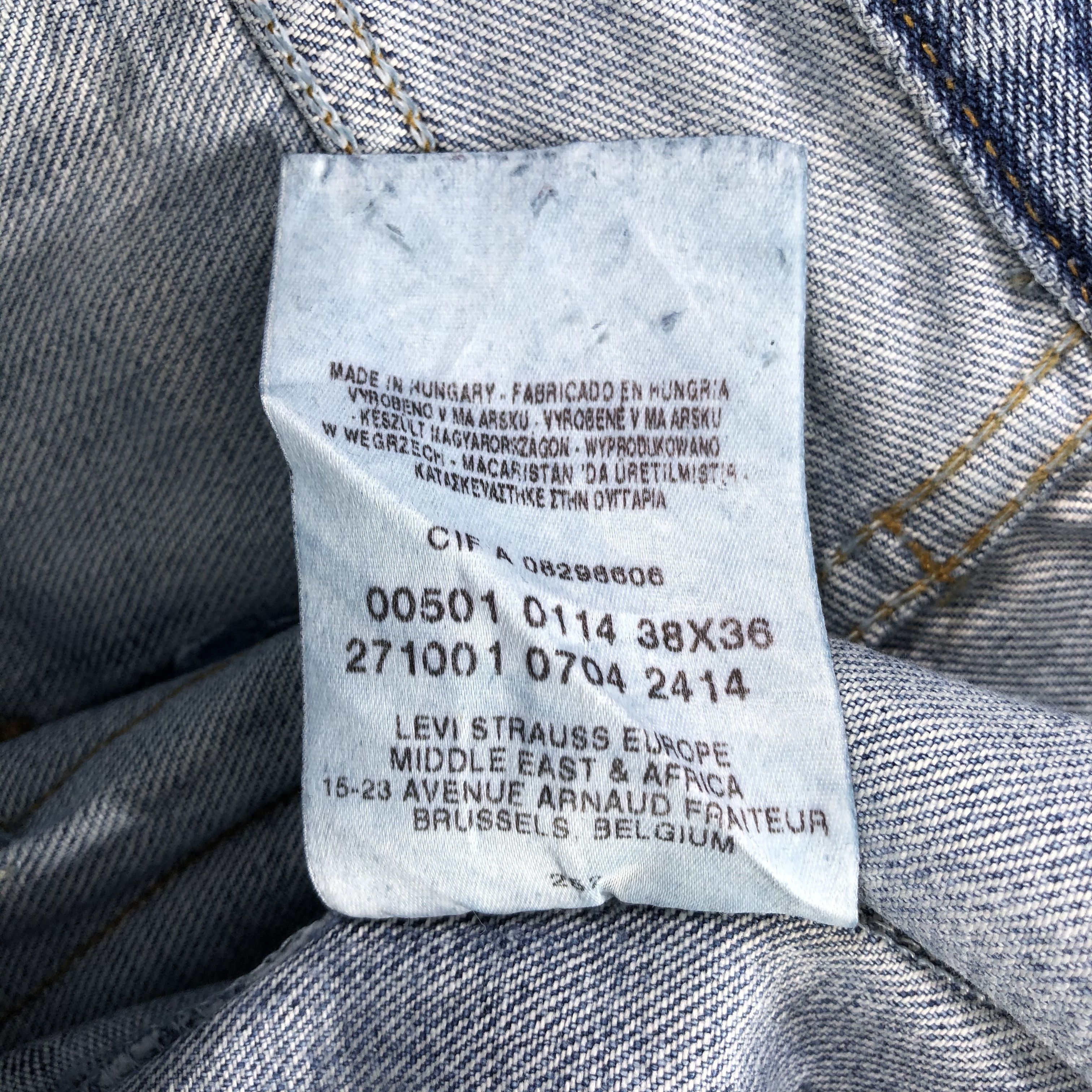 Levi's Vintage 90s Blue Wash Levis 501 Jeans-JM2376 Size US 36 / EU 52 - 15 Thumbnail