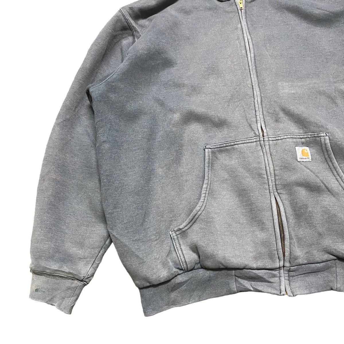 Carhartt Vintage 90s Carhartt Hoodie Thermal Sun Faded Size US XL / EU 56 / 4 - 6 Thumbnail