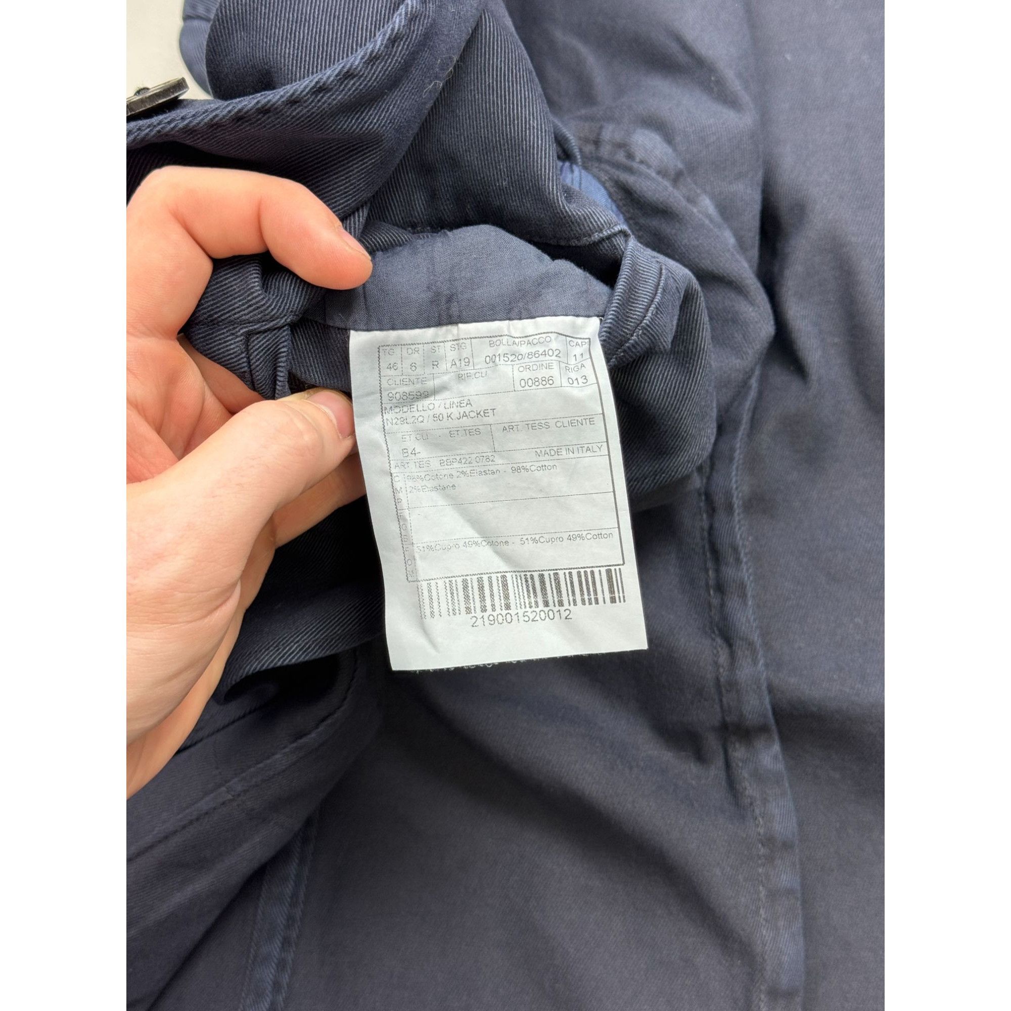 Boglioli Boglioli Cotton Twill Two Piece K Jacket Suit (Y1283) Size 36R - 11 Thumbnail
