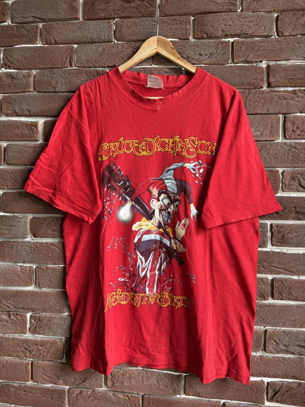 Band Tees Vintage 90s Bruce Dickinson Heavy Metal Iron Maiden Band Tee Size US L / EU 52-54 / 3 - 1 Thumbnail