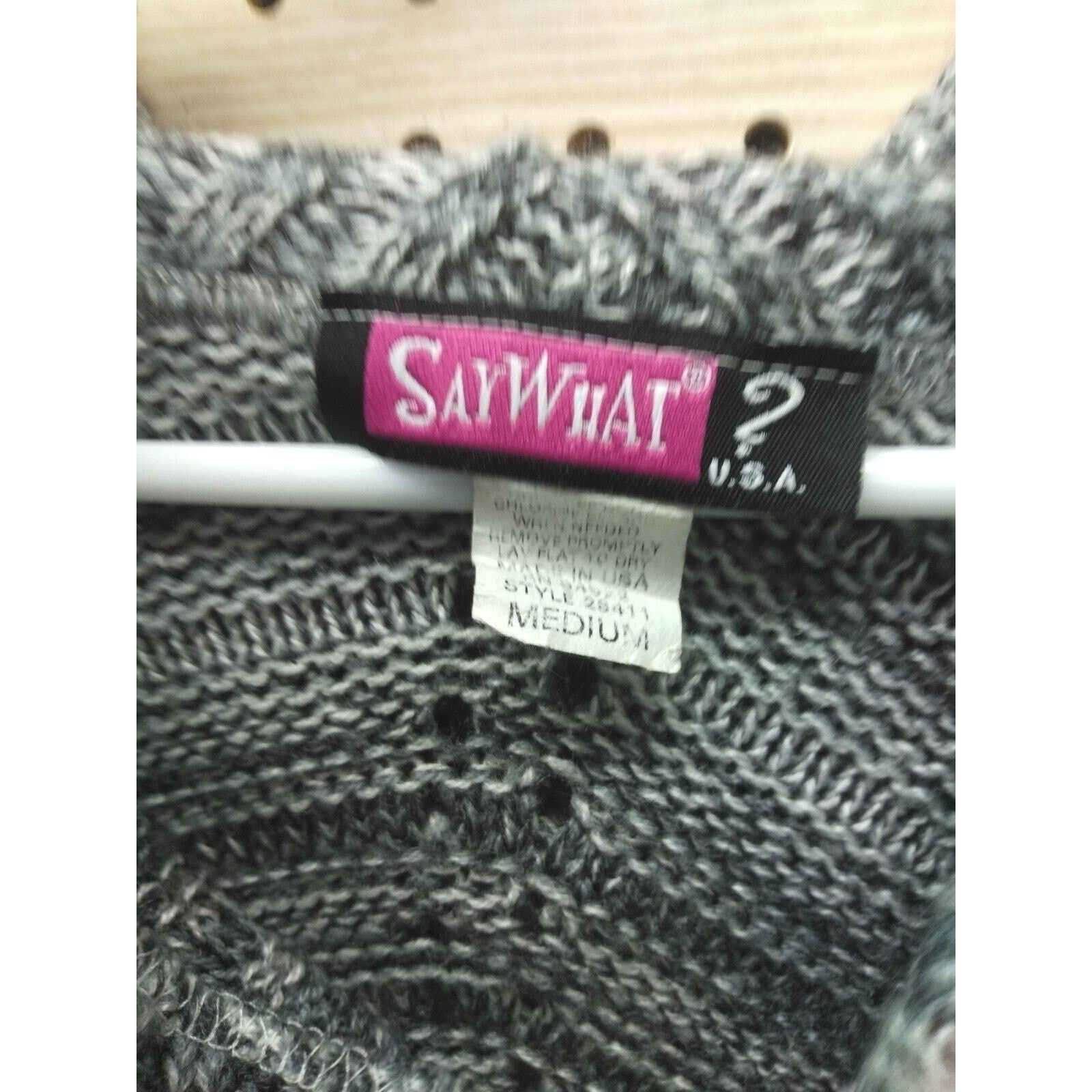 Other Say What? Short Sleeve Knitted Shirt Lightweight Size Medium Size M / US 6-8 / IT 42-44 - 2 Thumbnail
