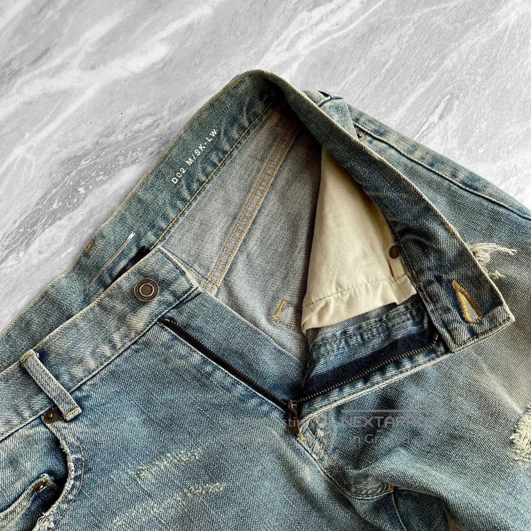 Saint Laurent Paris SAINT LAURENT Distressed Blue Jeans. Size US 30 / EU 46 - 7 Thumbnail