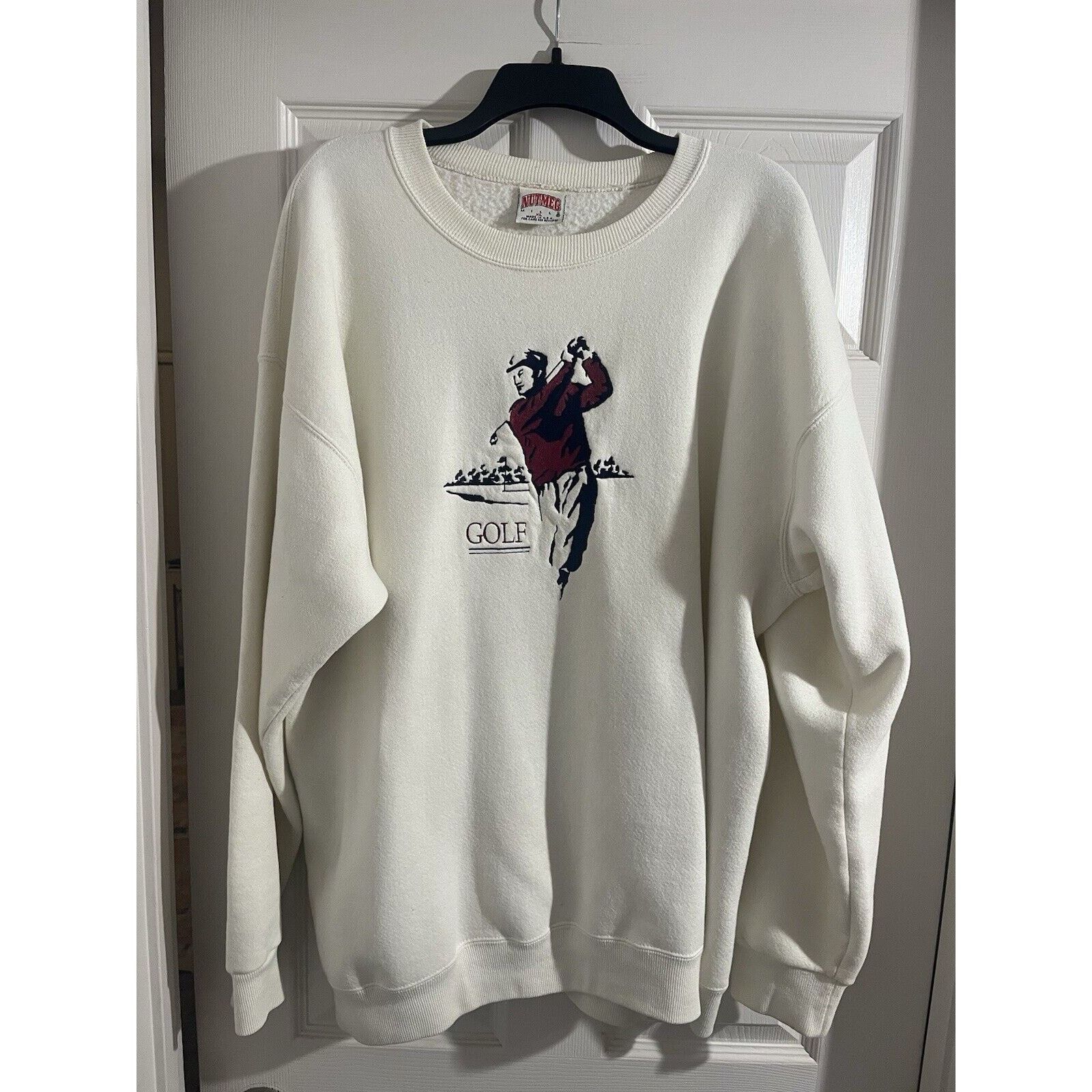 Nutmeg Nutmeg Golf Sweatshirt Vintage USA Made In USA Sz XL Size US XL / EU 56 / 4 - 1 Thumbnail