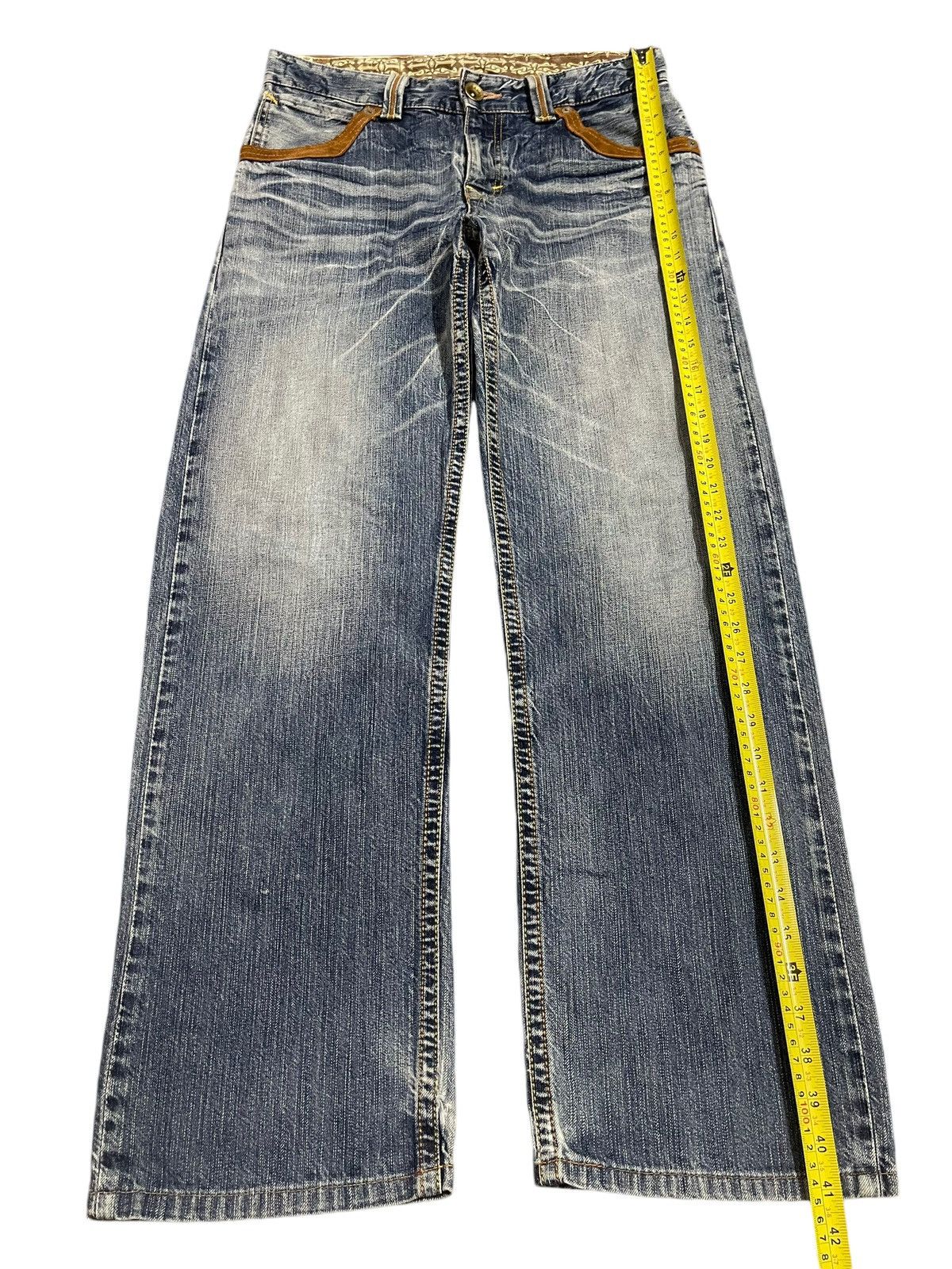 Edwin Edwin XV Exclusive Vintage Blue Bleached Style Loose Jeans Size US 32 / EU 48 - 12 Thumbnail