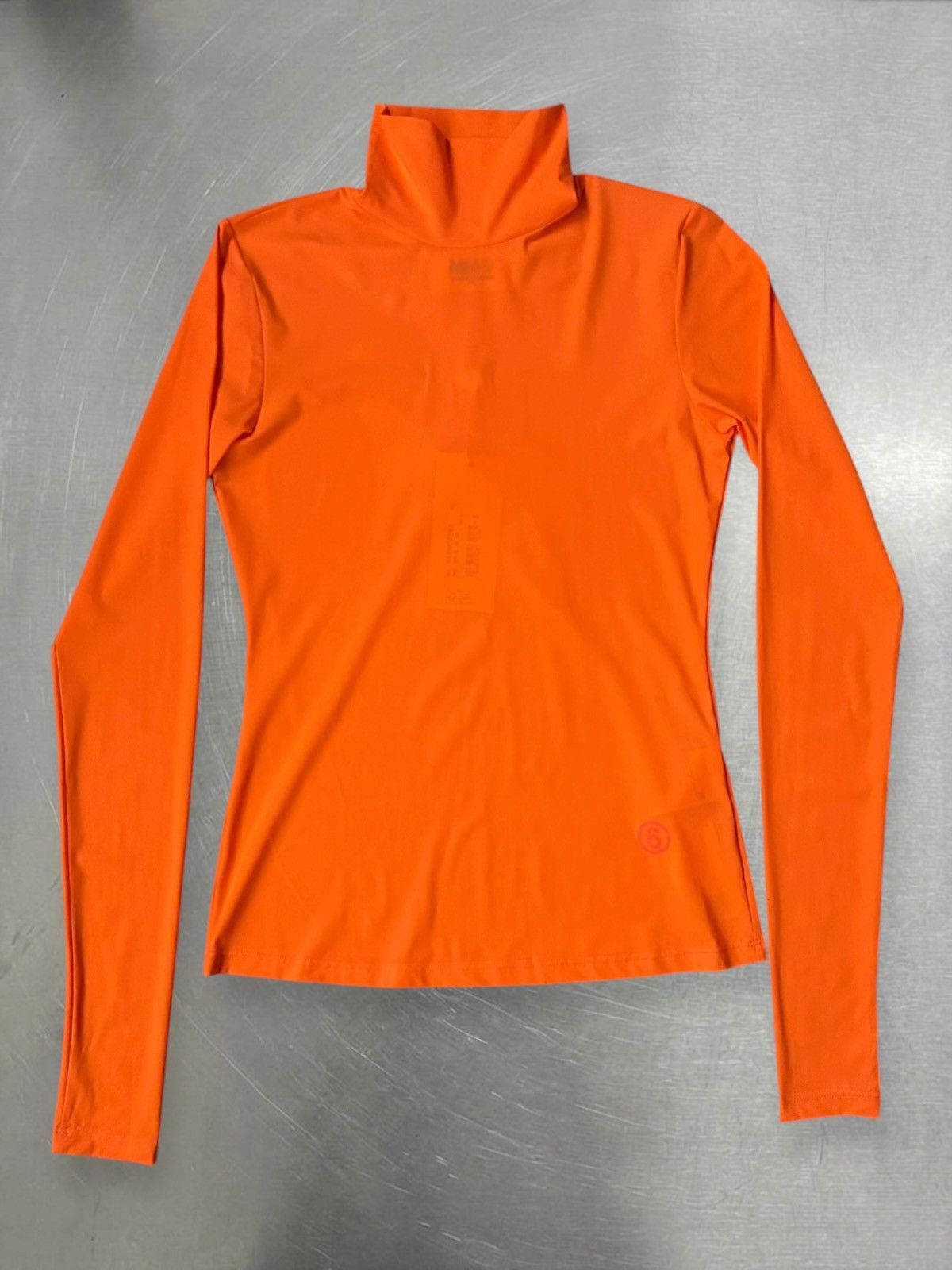 MM6 MM6 Maison Margiela Orange Turtleneck Longsleeve Size S Size S / US 4 / IT 40 - 1 Thumbnail