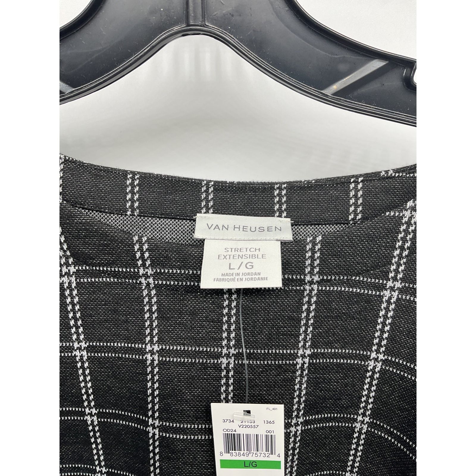 Van Heusen Van Heusen women’s short sleeve black & white - Size L Size L / US 10 / IT 46 - 4 Thumbnail