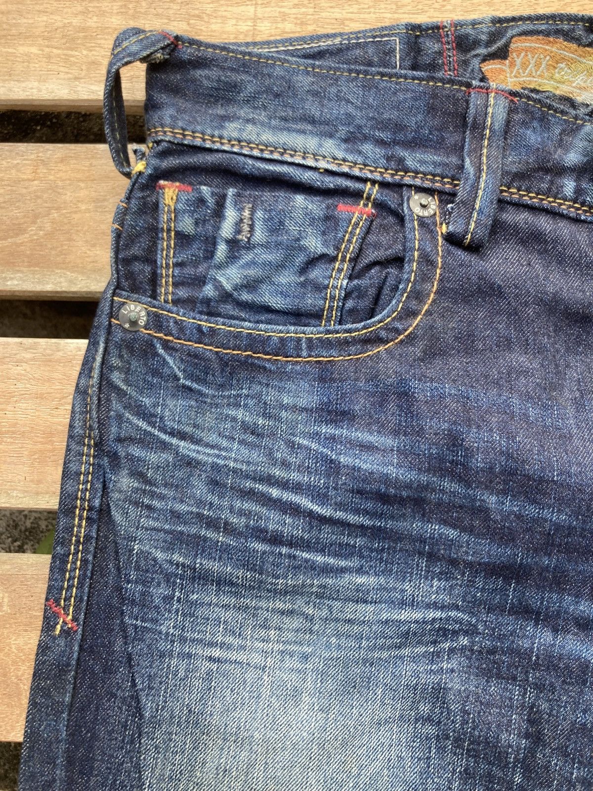 Japanese Brand Liberto Lolita Flare Japanese Blue Jeans Size US 30 / EU 46 - 9 Thumbnail