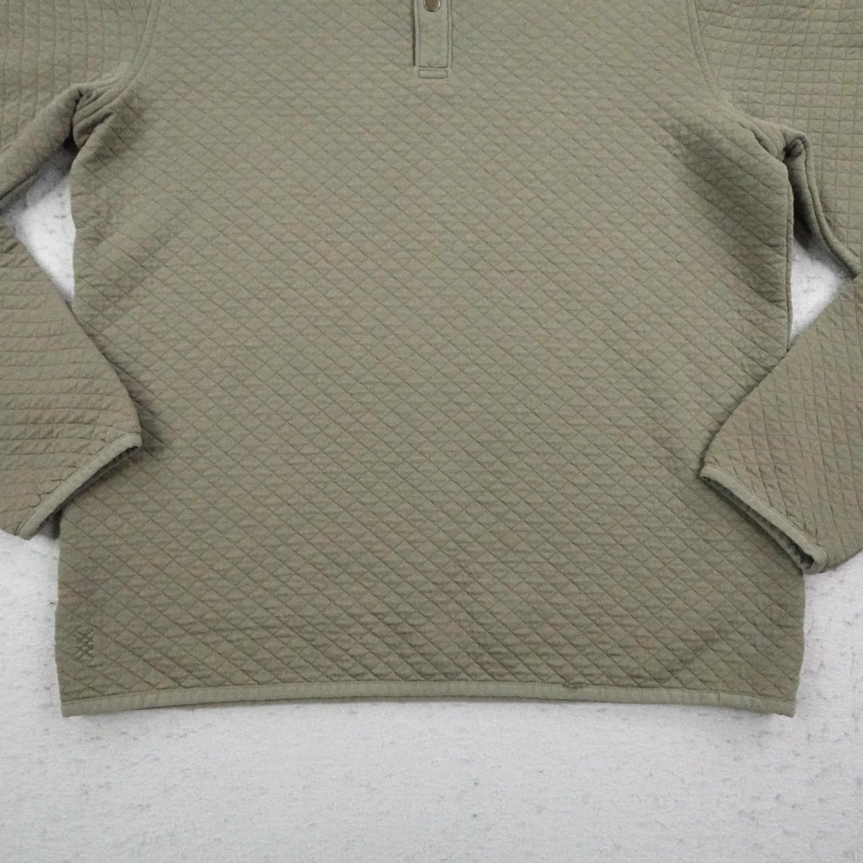 Rhone Rhone Sweater Mens Medium Green Gramercy Weekender Pullover Quilted Snap Up Size US M / EU 48-50 / 2 - 3 Thumbnail