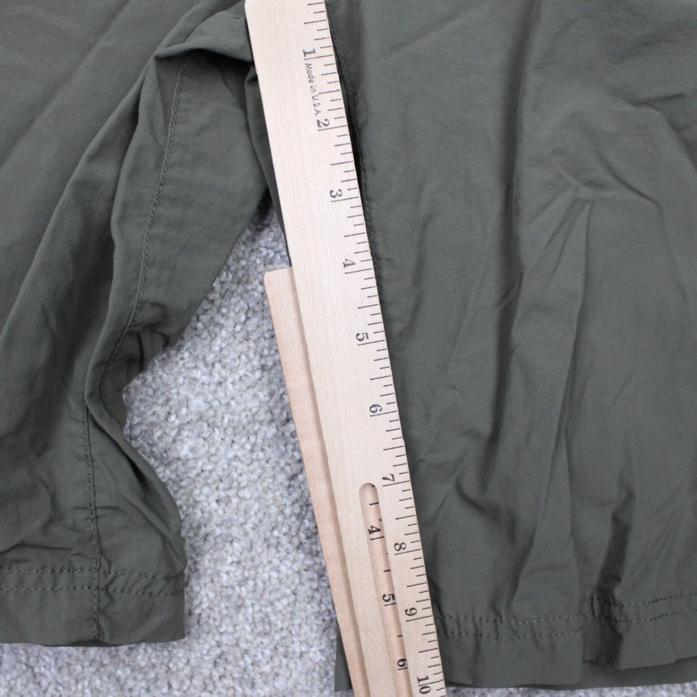 Eddie Bauer Eddie Bauer Mens 38 Sport Shorts Green Cotton Nylon Cargo Pocket 10" Inseam Belted Casual Travel Workwear Chin o Size US 38 / EU 54 - 4 Thumbnail