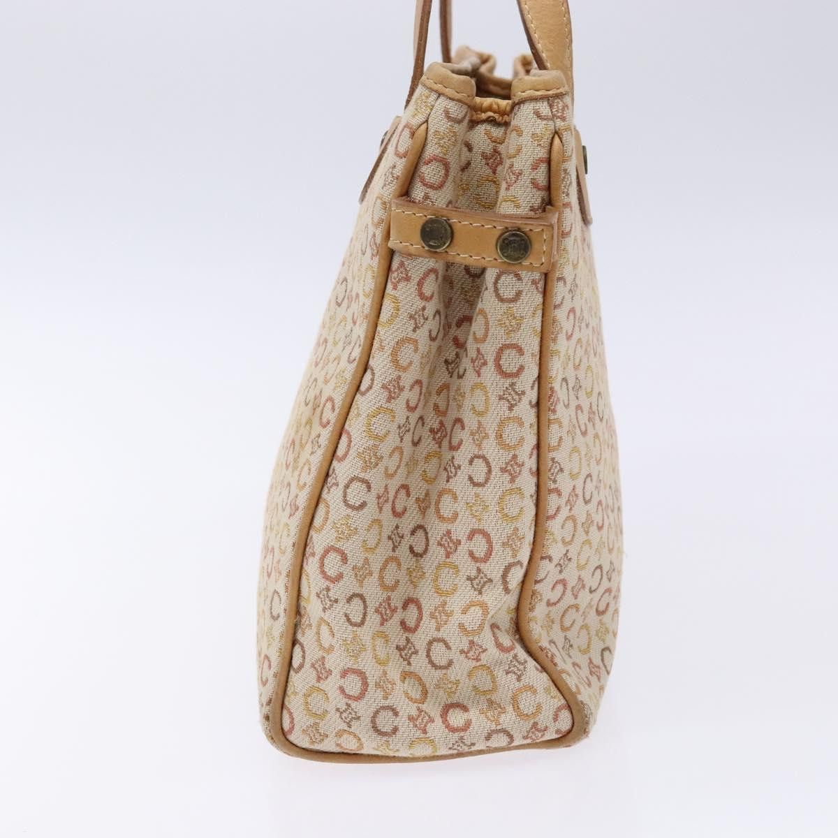 Celine CELINE C Macadam Canvas Hand Bag Beige Size ONE SIZE - 5 Thumbnail