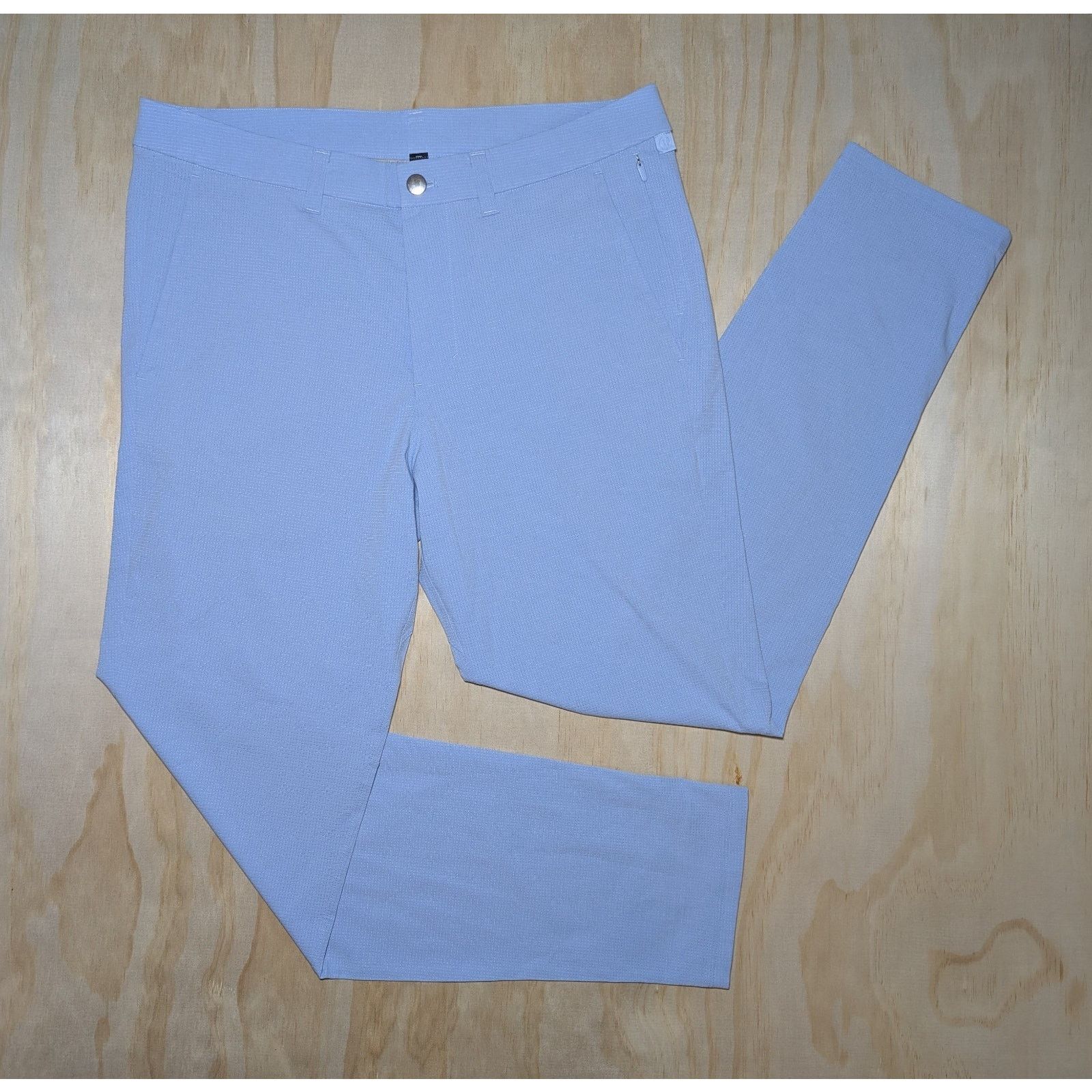Lululemon Lululemon Men's 34 Commission Pant Blue Textured Slim Fit Size US 34 / EU 50 - 1 Thumbnail