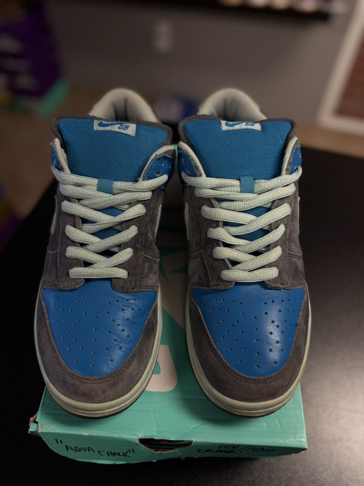 Nike Nike Dunk Low Pro Sb Aqua Chalk 2006 Men’s Size 11 Blue Grey Size US 11 / EU 44 - 5 Thumbnail