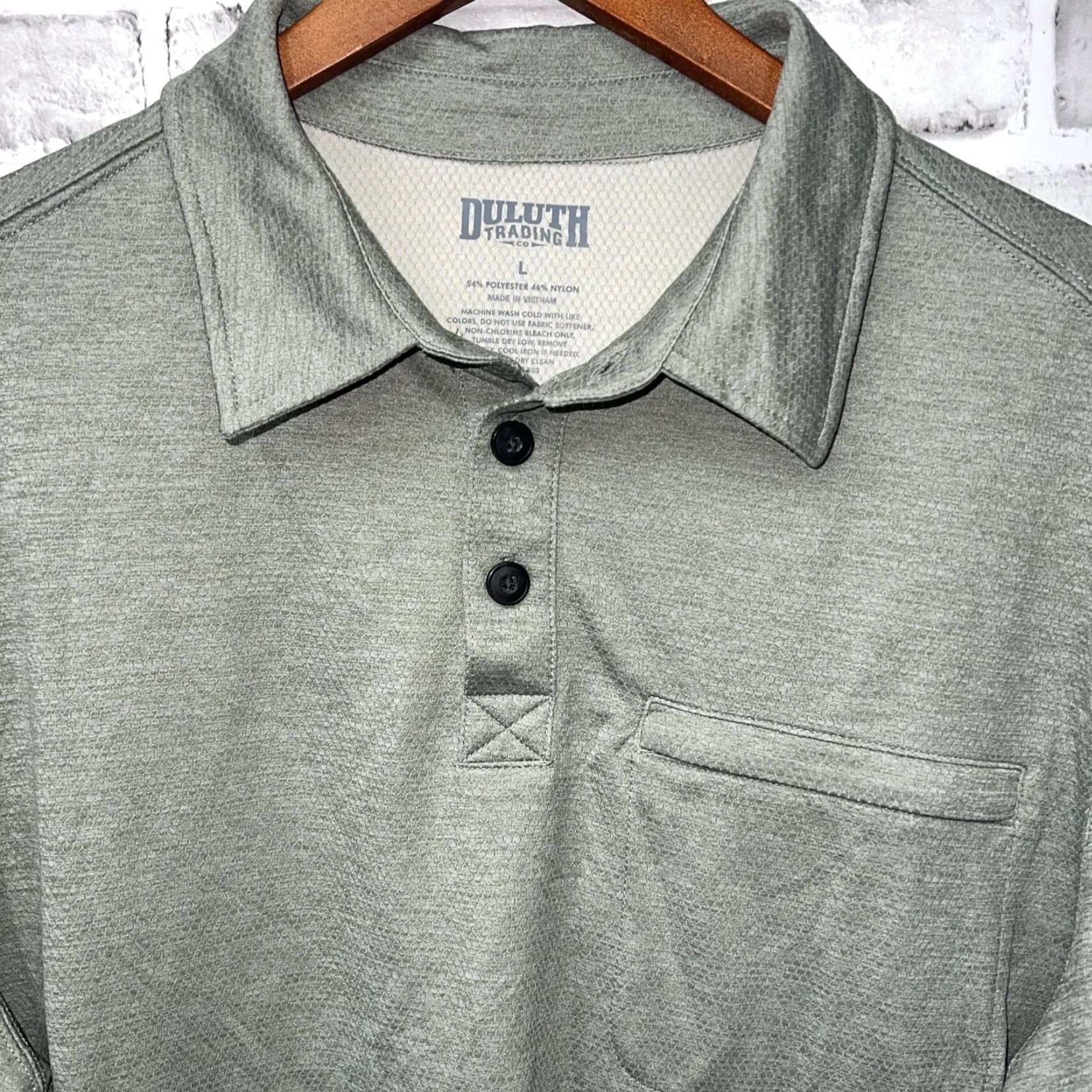 CO Duluth Trading Co Gray Pocket Polo Shirt Mens Size L Size US L / EU 52-54 / 3 - 2 Thumbnail