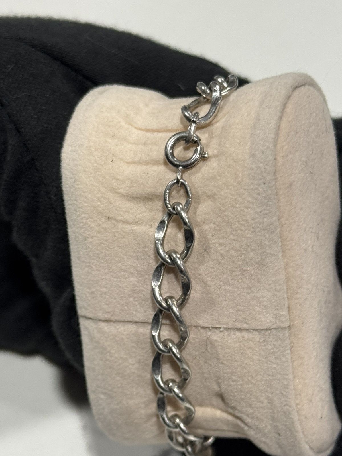 Sterling Silver Rare Signed AIRFLEX Sterling Silver Chunky Link Bracelet Size ONE SIZE - 5 Thumbnail