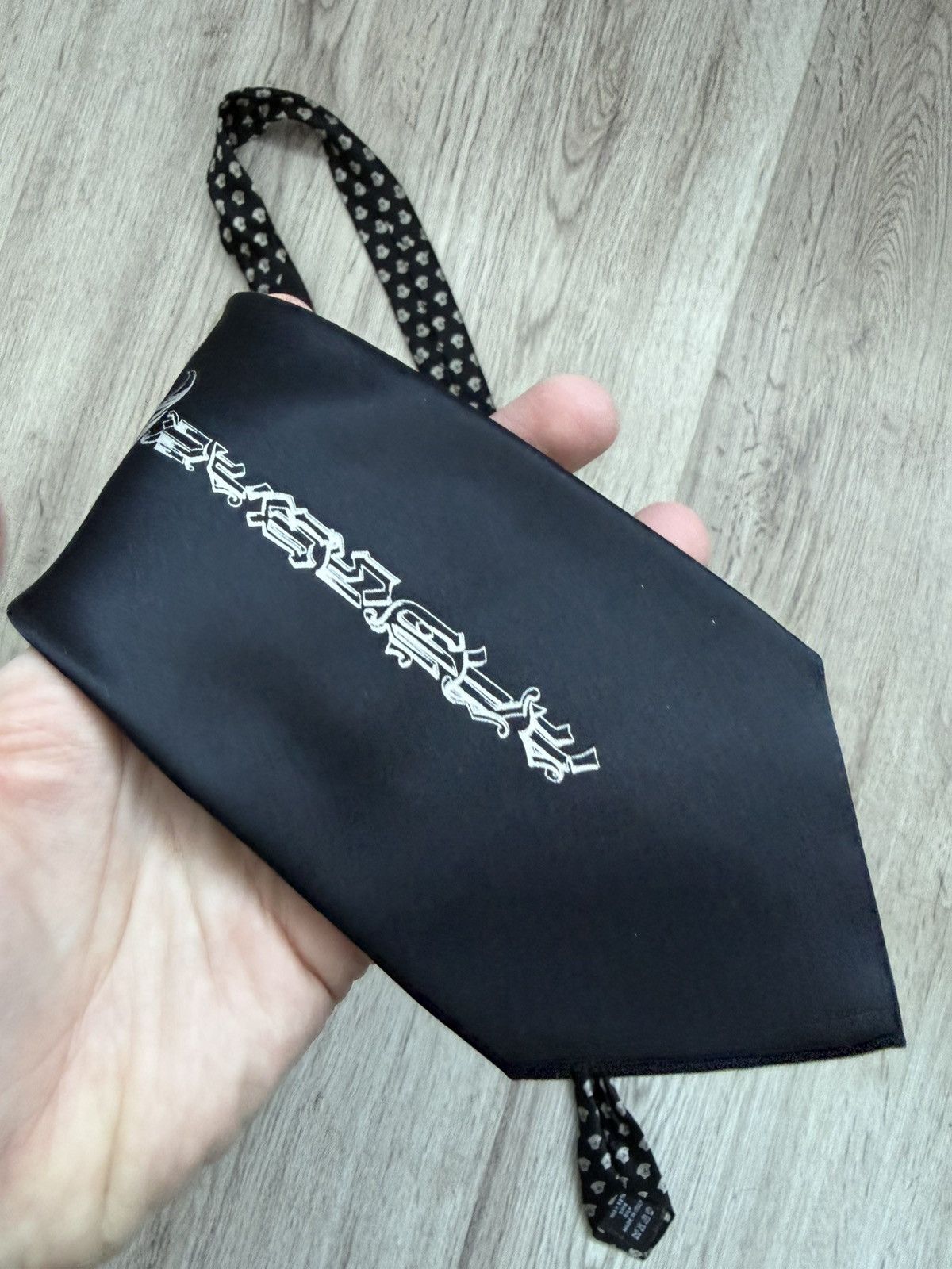 Versace Rare Gianni Versace logo silk tie Size ONE SIZE - 18 Thumbnail