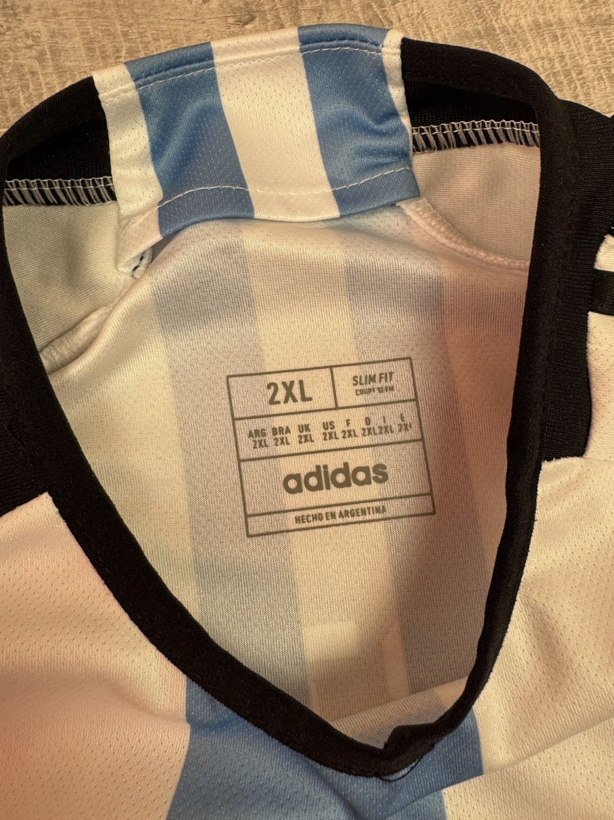 Adidas Argentina Home World Cup 2022 - LAUTARO MARTINEZ #22 Size US XXL / EU 58 / 5 - 13 Thumbnail