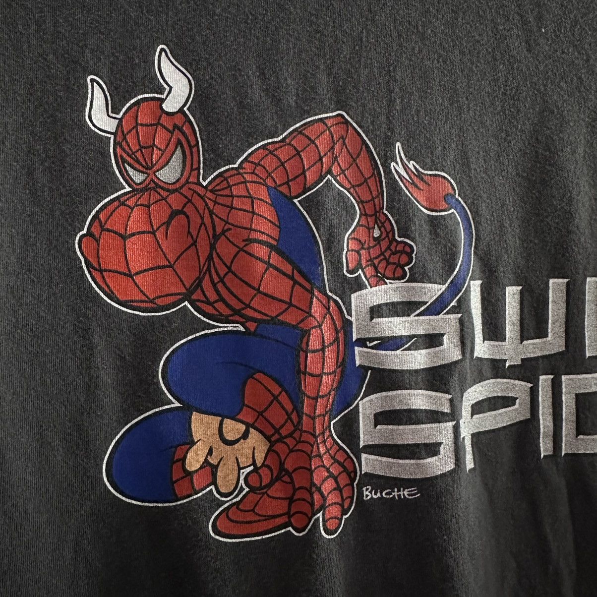 Marvel Comics Spider Swiss Vintage T-shirt Comics Size US L / EU 52-54 / 3 - 3 Thumbnail