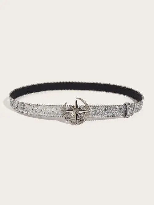 VIBE Moon Rhinestone Belt Size ONE SIZE - 2 Thumbnail