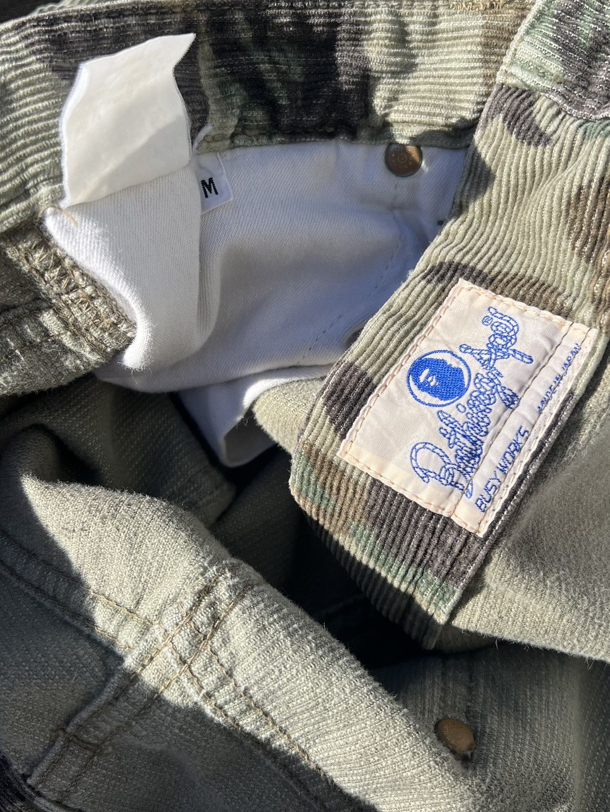 Bape Green Camo Corduroy Pants Size US 28 / EU 44 - 6 Thumbnail