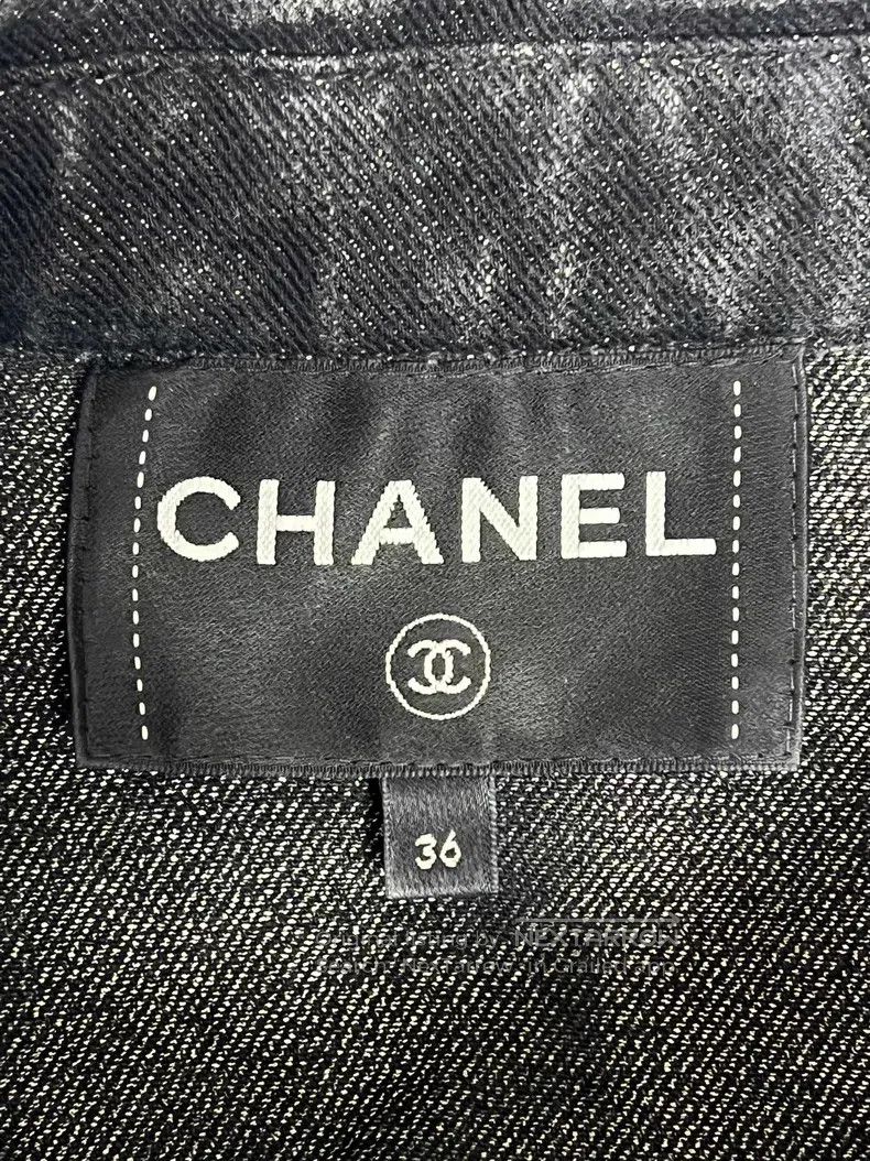 Chanel Chanel Classic logo embroidered denim jacket Size XS / US 0-2 / IT 36-38 - 7 Thumbnail