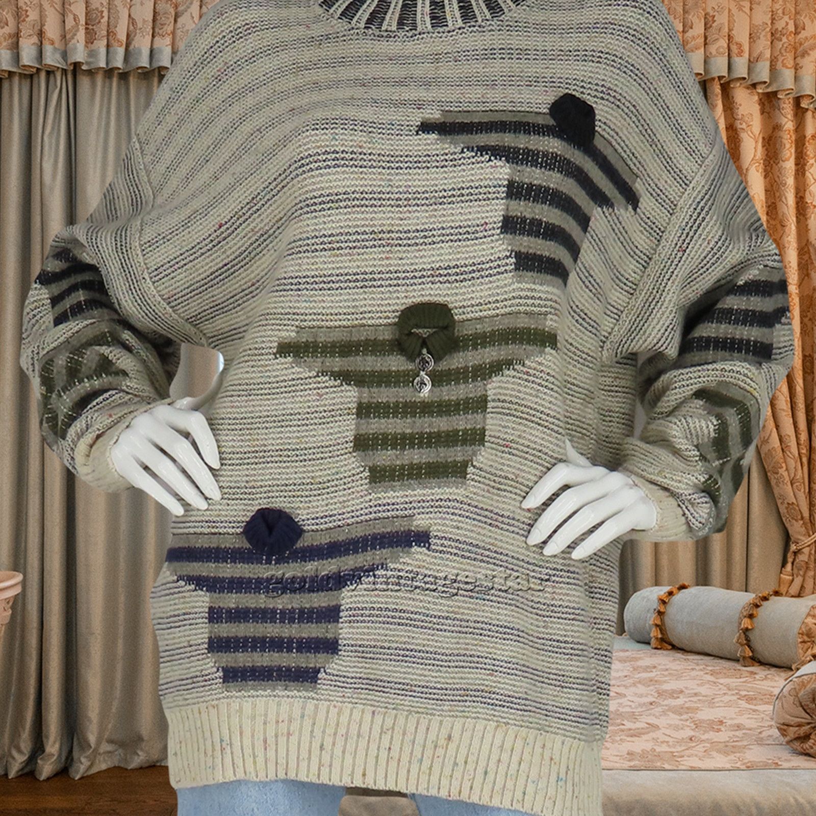 Carlo Colucci Vintage Carlo Colucci Pullover Jumper 3D Wool Knit Sweater Size XL / US 12-14 / IT 48-50 - 12 Thumbnail
