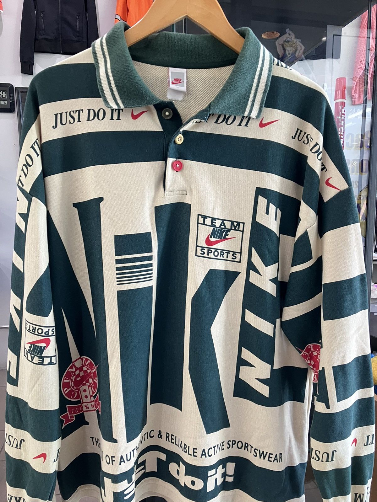Nike x Cactus Plant Flea Market Longsleeve Polo Size M CPFM