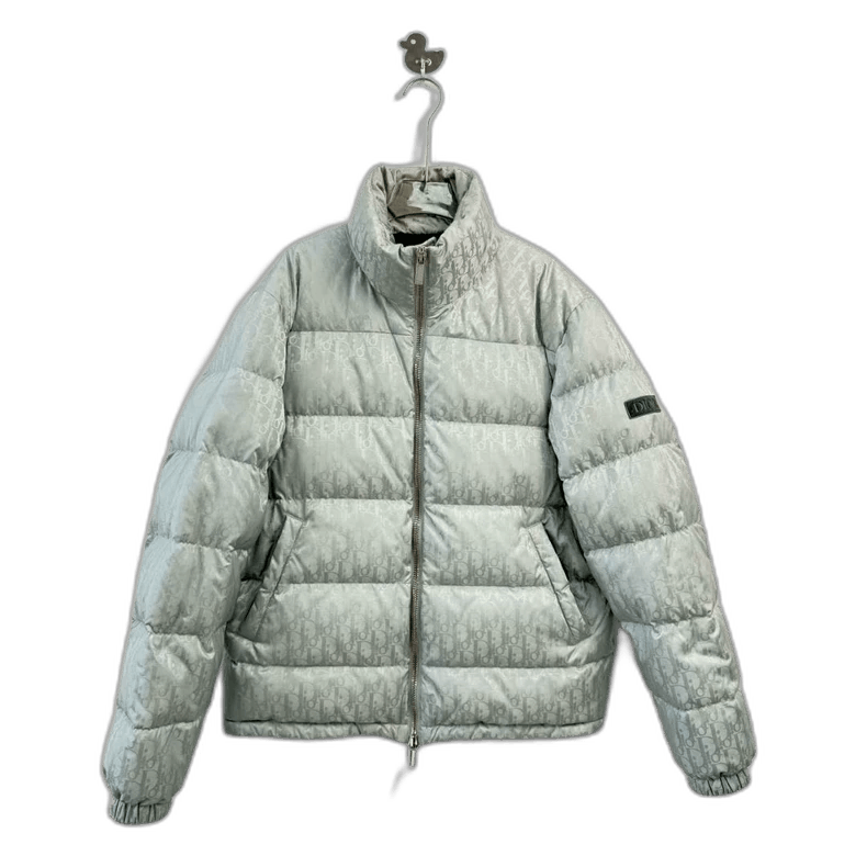 Dior Dior Classic Logo Puffer Jacket Silver-yf Size US L / EU 52-54 / 3 - 1 Thumbnail
