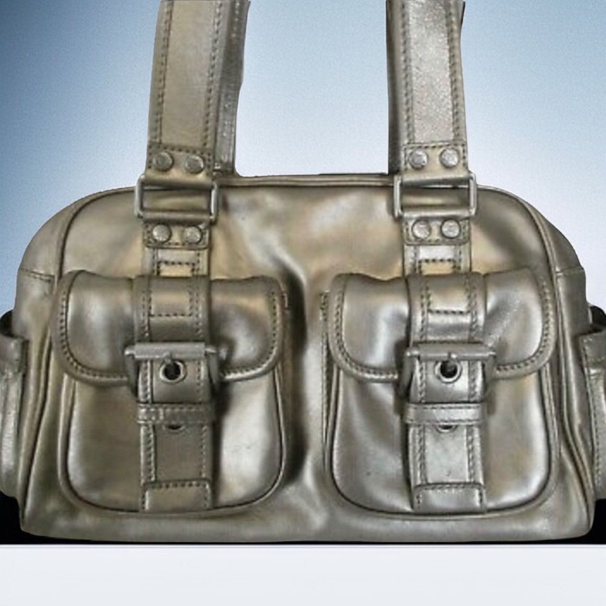 Michael Kors Michael Kors pewter satchel bag Size ONE SIZE - 1 Thumbnail