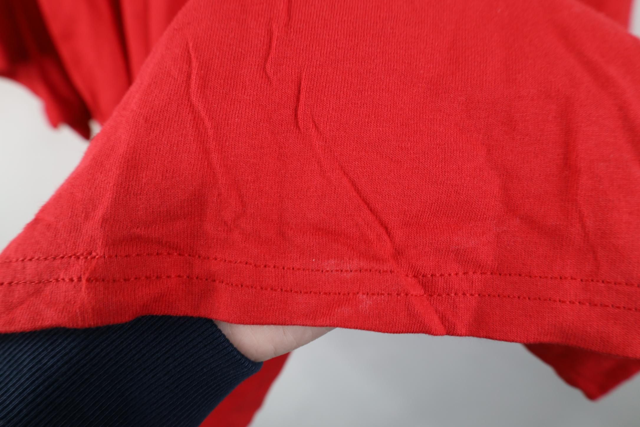 Hanes Vintage 90s Y2K Hanes Blank Pocket T-Shirt Red Cotton Size US XXL / EU 58 / 5 - 10 Thumbnail