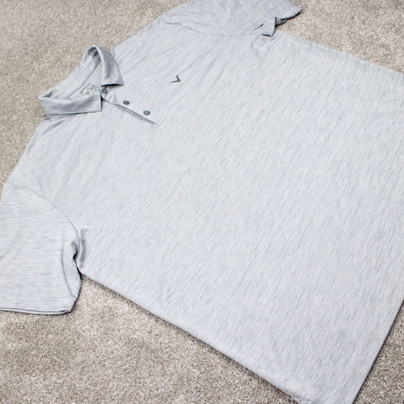 Callaway Callaway Opti-Dri Polo Shirt Mens 2XL Gray 100% Polyester Golf S/S Pullover Polo Shirt Size US XXL / EU 58 / 5 - 6 Thumbnail