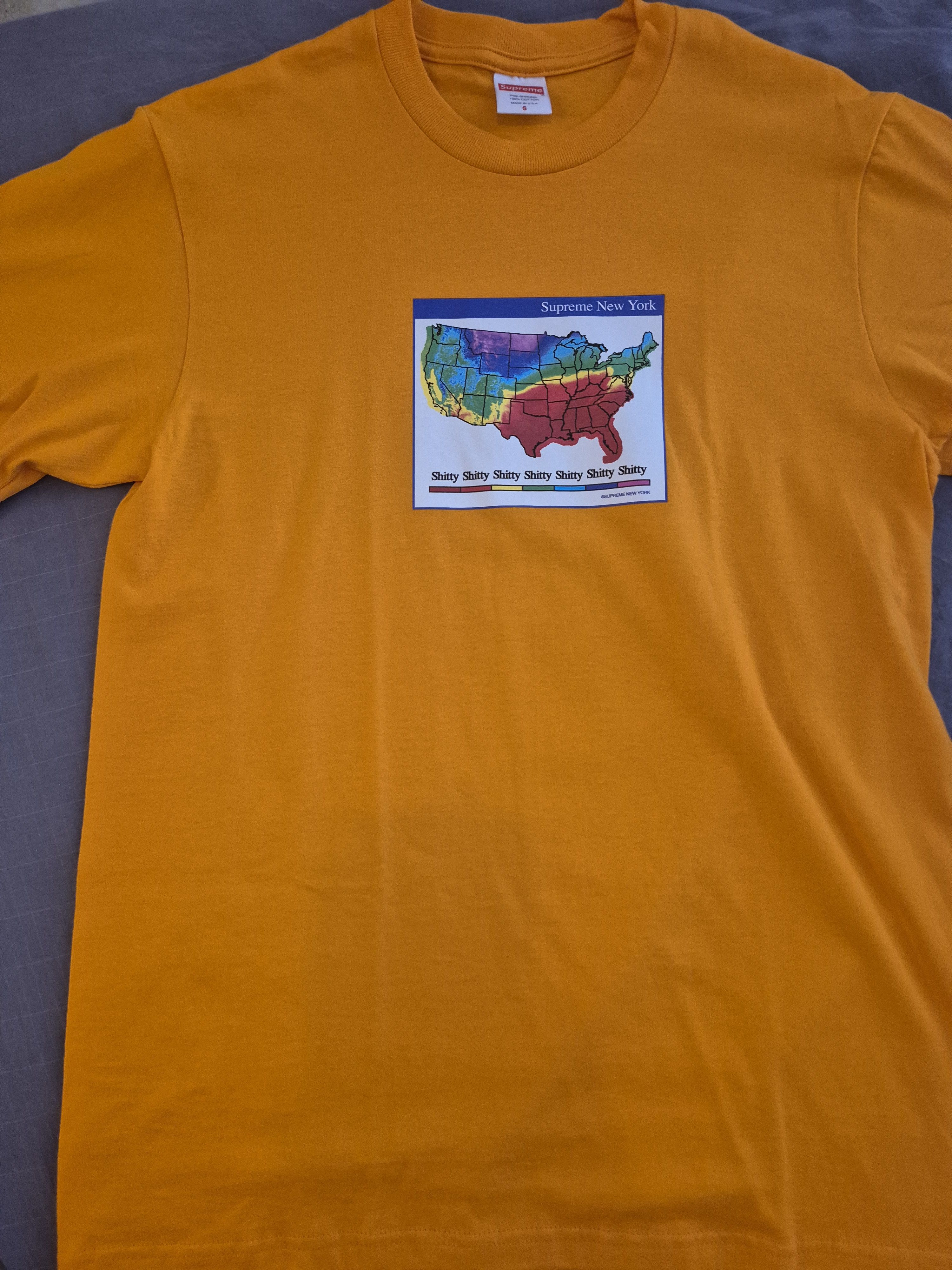 Supreme SUPREME WEATHER TEE ORANGE Size Small Size US S / EU 44-46 / 1 - 1 Thumbnail
