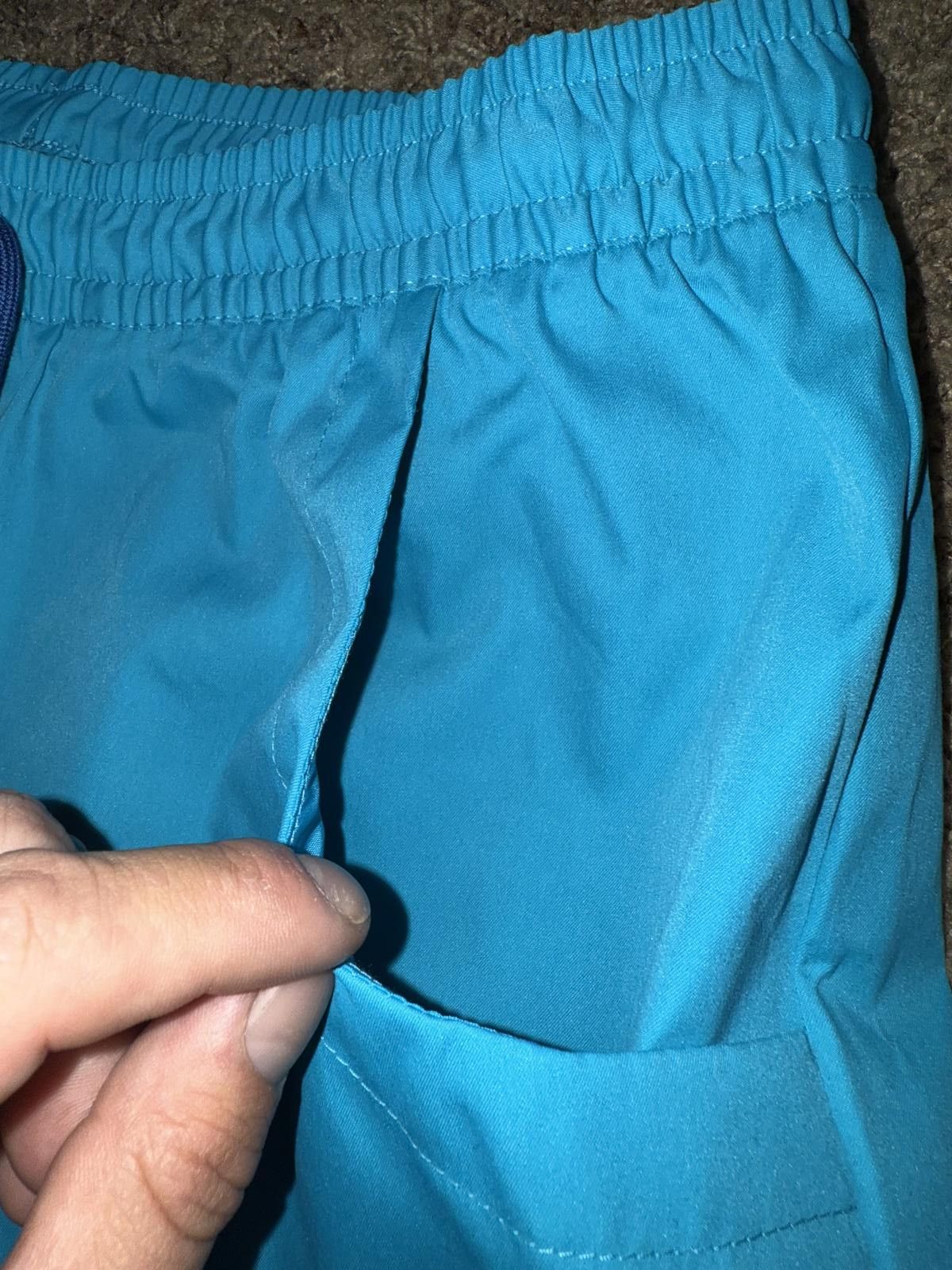 Nike Air Jordan Women's Woven Blue Aqua Shorts Size 32" / US 10 / IT 46 - 3 Thumbnail