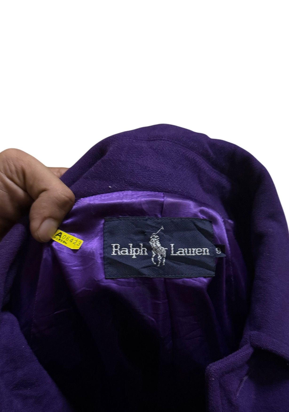 Polo Ralph Lauren RALPH LAUREN PURPLE WOOL LONG COAT Size US XL / EU 56 / 4 - 5 Thumbnail