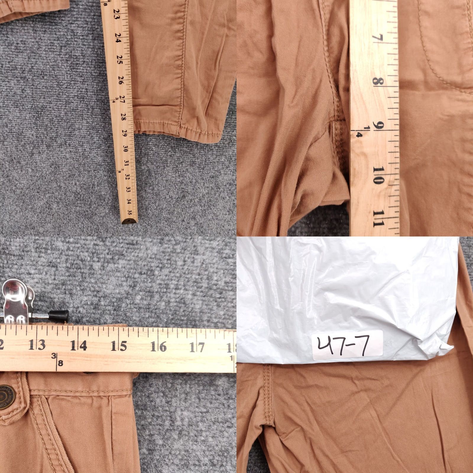 Calvin Klein Calvin Klein Pants Womens 4 Orange Chino Mid Rise Flat Front Cotton Canvas Size 27" / US 4 / IT 40 - 8 Thumbnail
