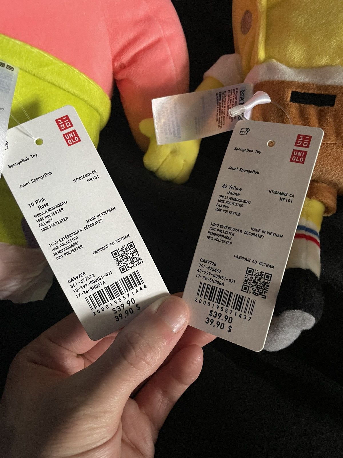 Cactus Plant Flea Market × Uniqlo Cpfm SpongeBob and Patrick Uniqlo plushi set Size ONE SIZE - 3 Thumbnail